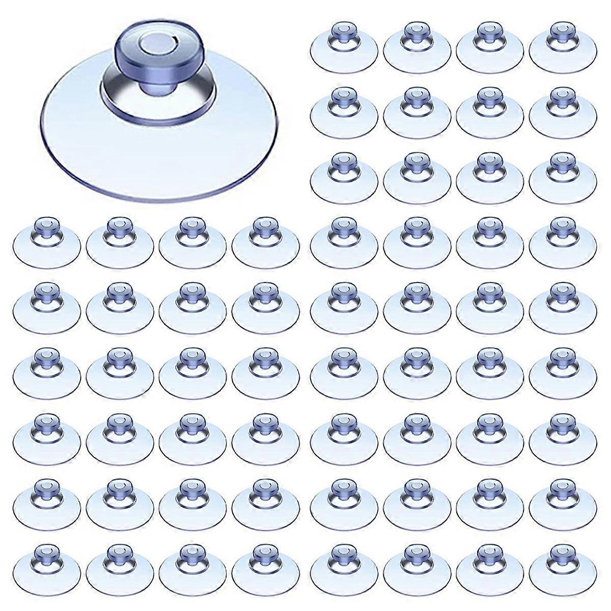 100Pcs Transparent Suction Cups, for Outdoor, Kitchen,Window 20Mm
