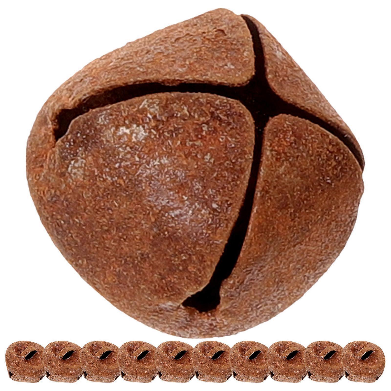 Decorative Metal Shape Diy Enthusiasts 1.7x1.7cm Brown 100Pcs