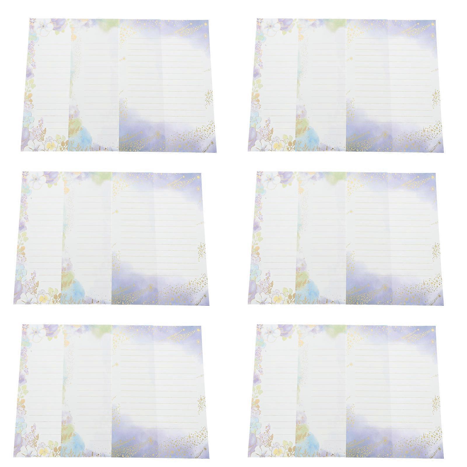 Fancy Printer Paper Set A5 Gold Foil Menus Stationery 24 Sheets