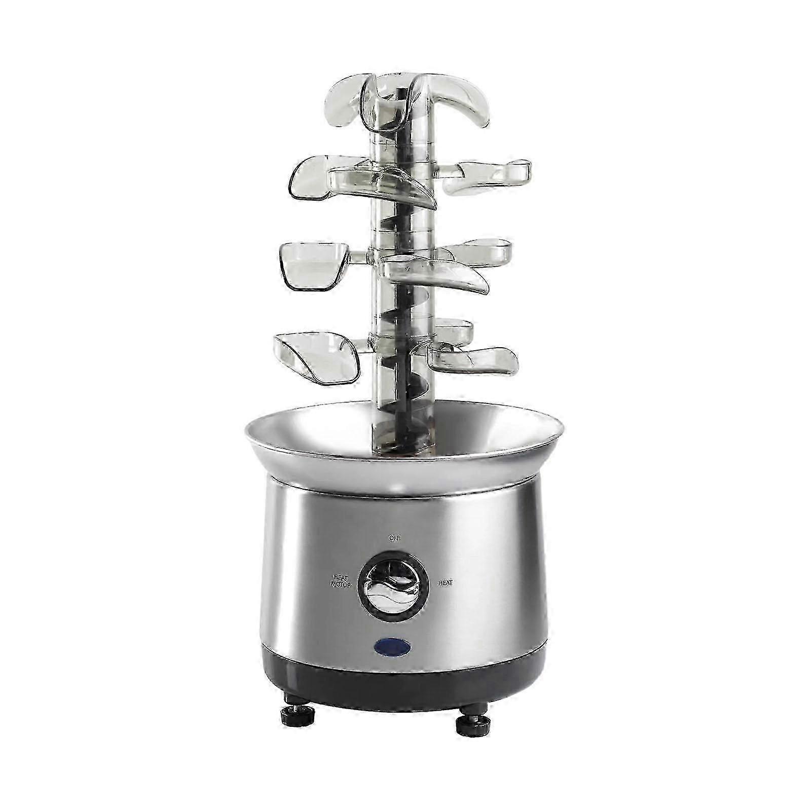 Electric 4 Tiers Chocolate Fountain Machine for Chocolate Fondue and Vegetable Dipping