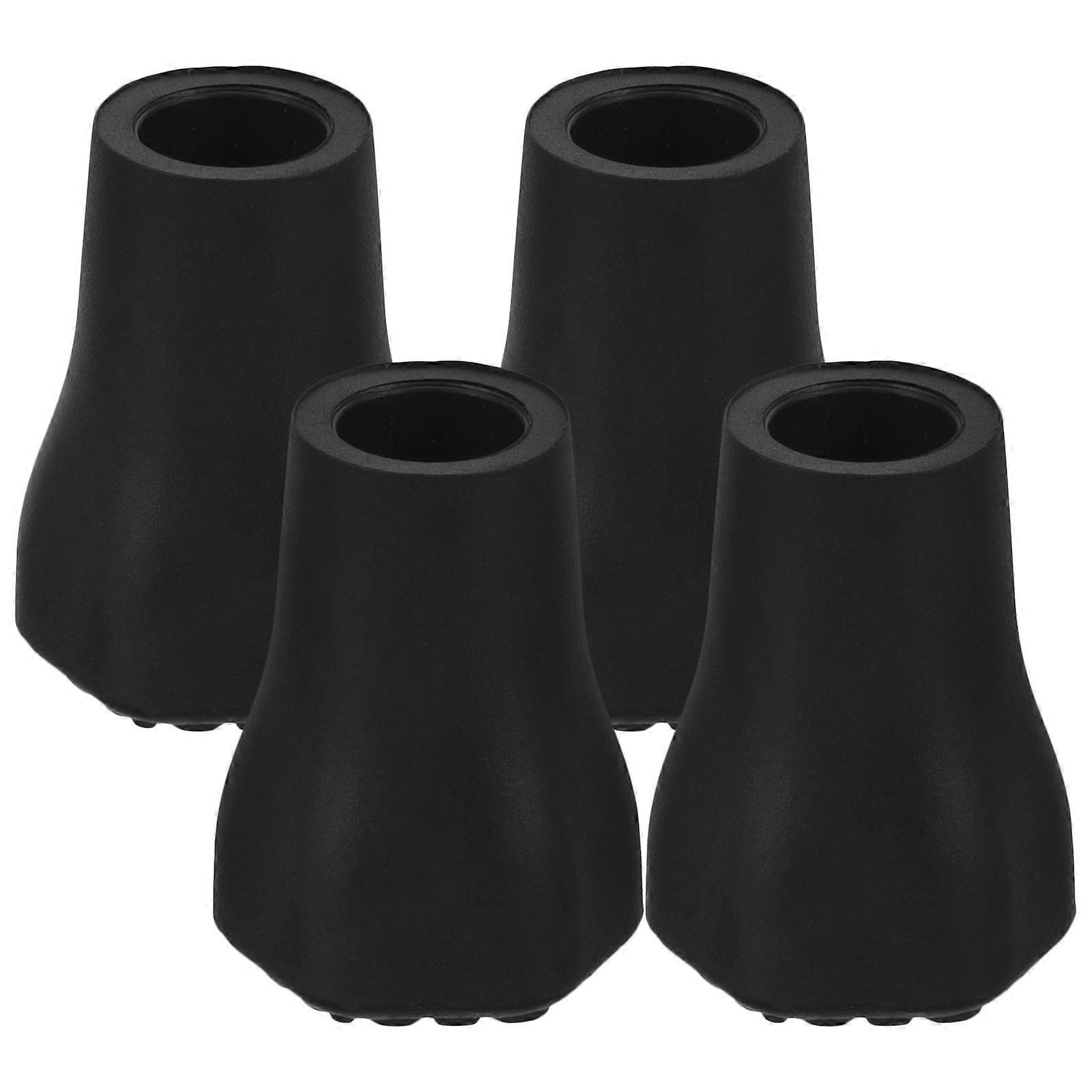 4 Replacement Trekking Pole Tips Skid Resistant Hiking Stick Ferrules Durable Protective Feet for Walking Sticks Outdoor Use Extend Service Life