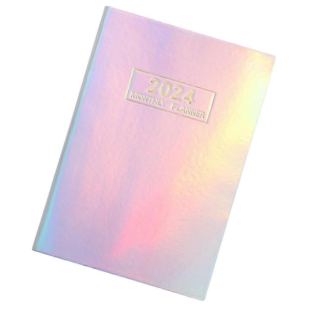 Decorative Agenda Notebook Planner Notepad Work Daily Planning Rectangular Imitation Leather 1Set