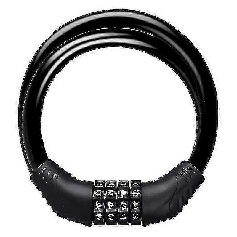 Portable 4-digit Code Security Lock for Mountain Bikes, Bicycles, Motorcycles, and Scooters