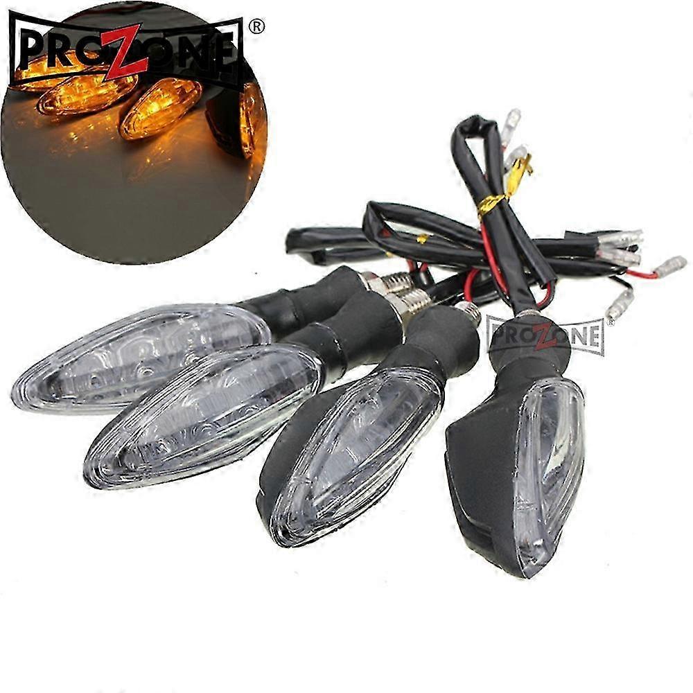 2PCS Universal 12V Flashing Turn Signals Motorcycle LED Lights Rear Blinker Indicator Tail Light Suitable for Certain Brands and Cafe Racer 