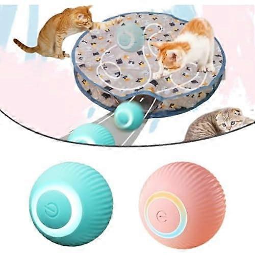 Cat Toy SelfActivity Mat with Ball, 2in1 Simulated Hunting Cat Toy (Style 1)