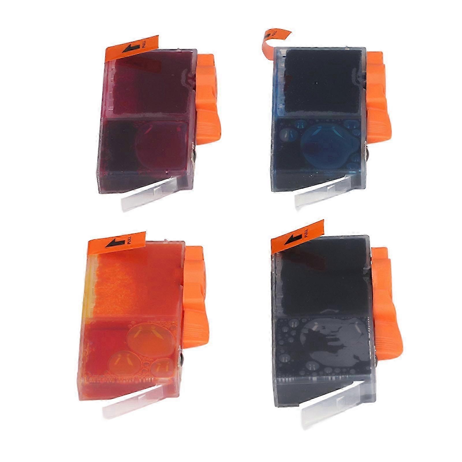 Replacement Ink Cartridge for Clear Printing and No Fading, Compatible with Photosmart C6380, 4 Colors