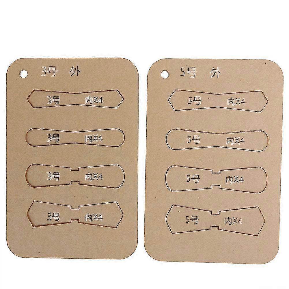 10Pcs Leather Acrylic Template DIY HandMade Craft Zipper D Ring Pull Tabs Stencil Tools