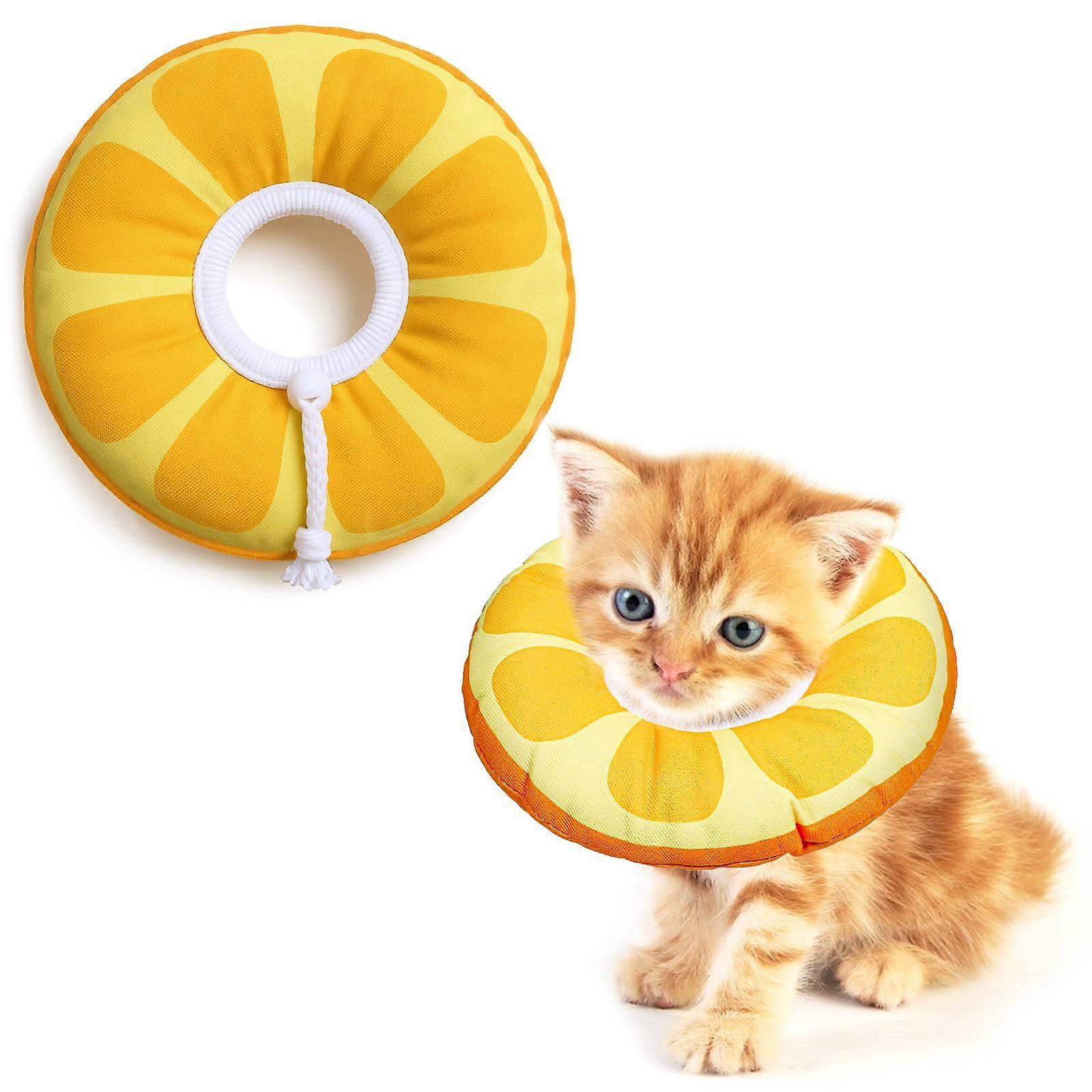 Postsurgery kitten cones, small, waterproof, cone, collar, small cats, donut, soft, to prevent licking the neck, Elizabethan collar for recovery