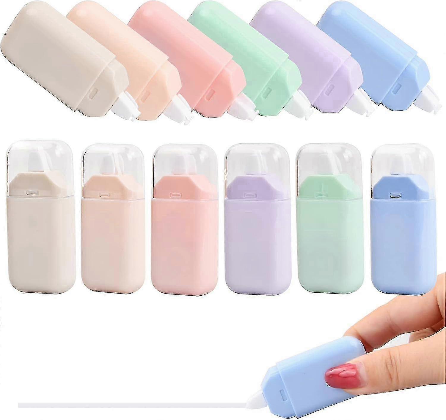 12pcs Correction Tape Set, White Correction Mouse, Tapes and Rollers for Kids and Students, Ideal for School and Office