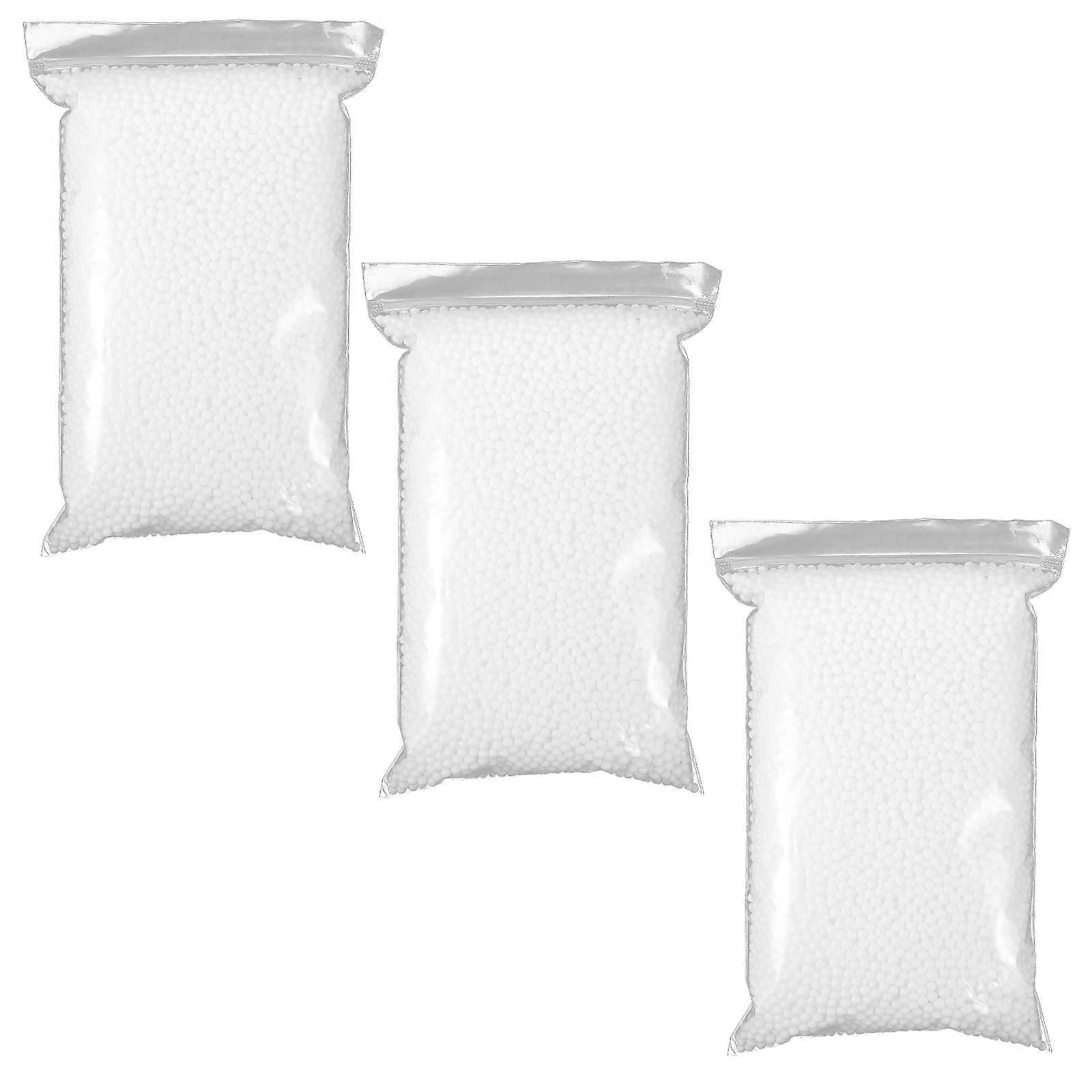 Decorative Stuffings Mini Balls For Toy Filling Flower Vase Decorations 4-6mm White 3 Packs