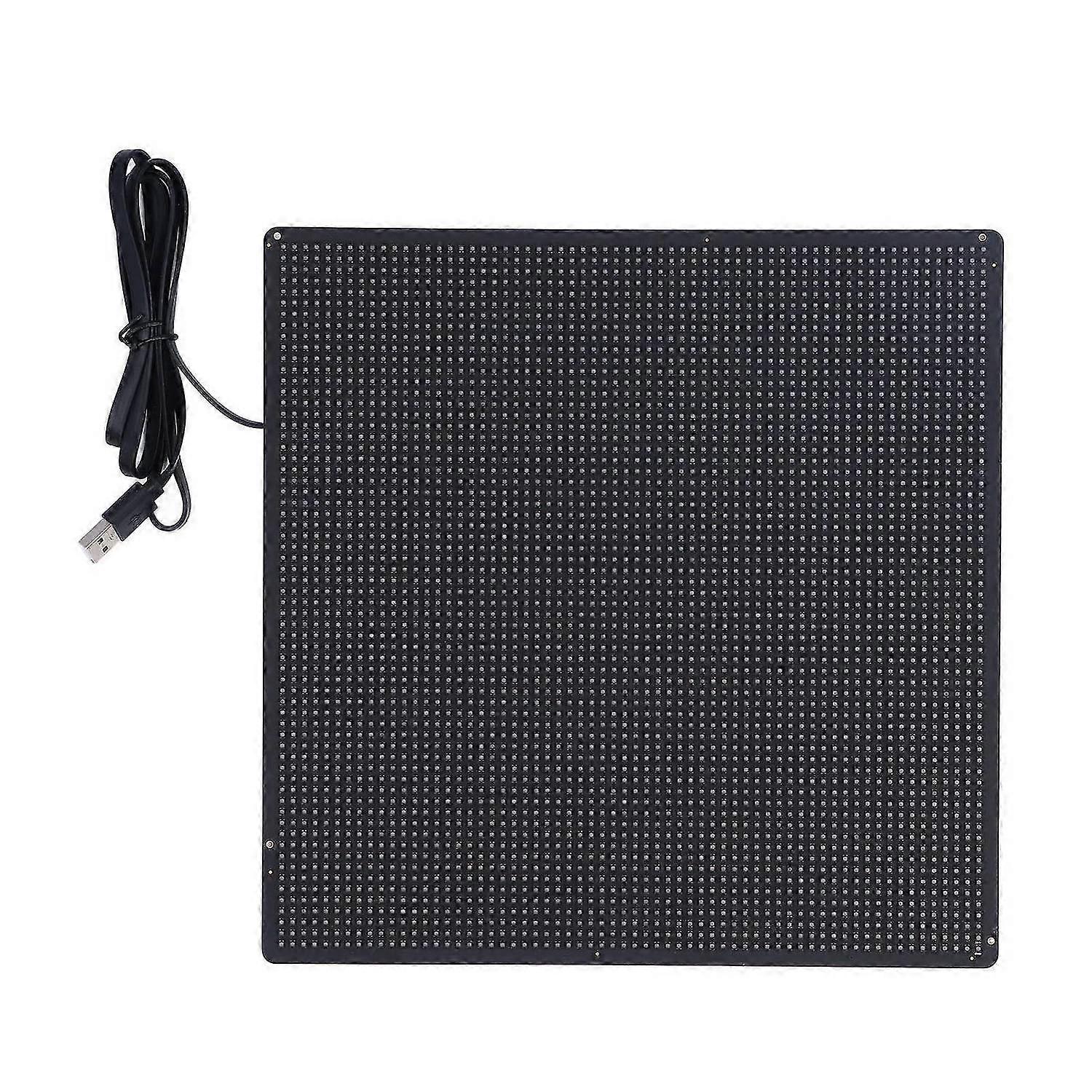 LED Sign Display 64 X 64 Dot Flexible BT Programmable LED Display for Party Carnival Gathering 25 X 25cm