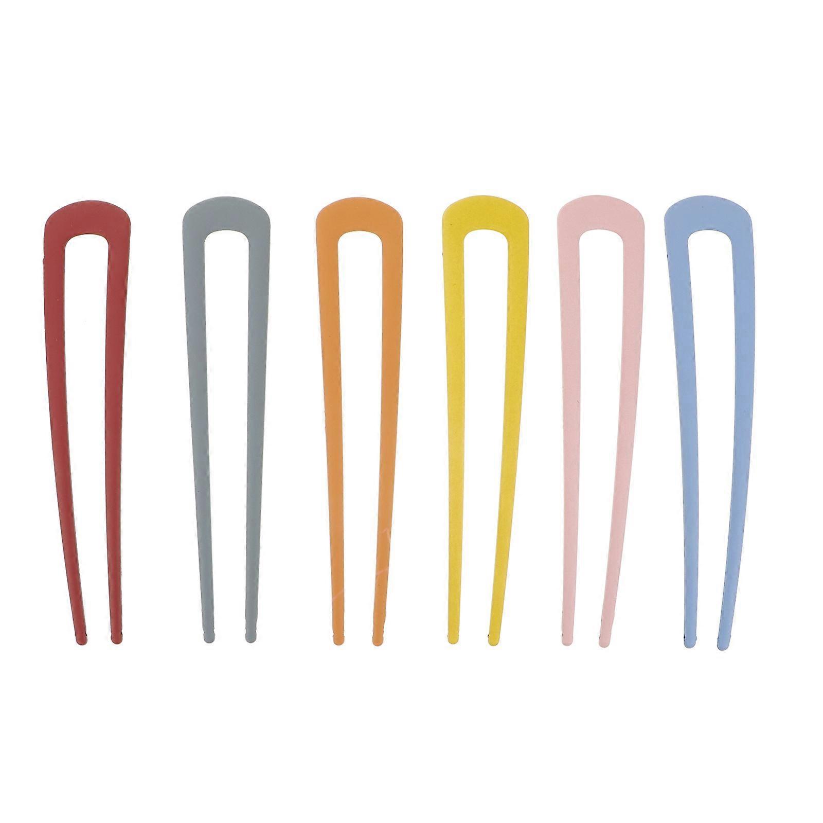 a polished and professional product description based on your input:
**6PCS U Shaped Hair Clips for Women – Durable, Elegant, and Versatile