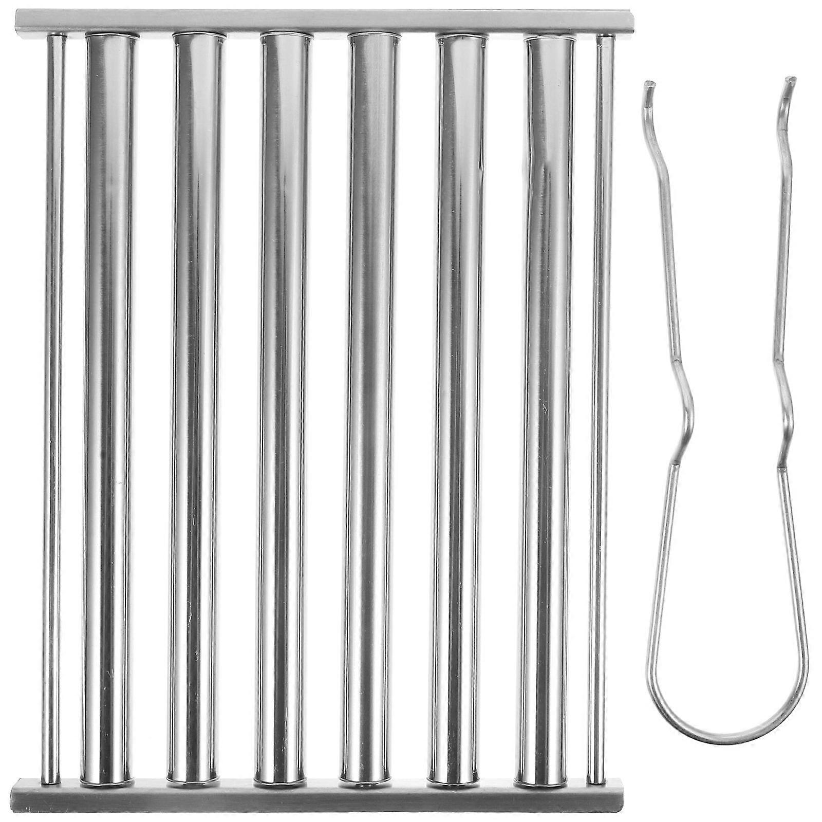 Here's a refined and professional product description based on your input:
**Portable Barbecue Sausage Roller Grilling Rack – Durable & Easy to