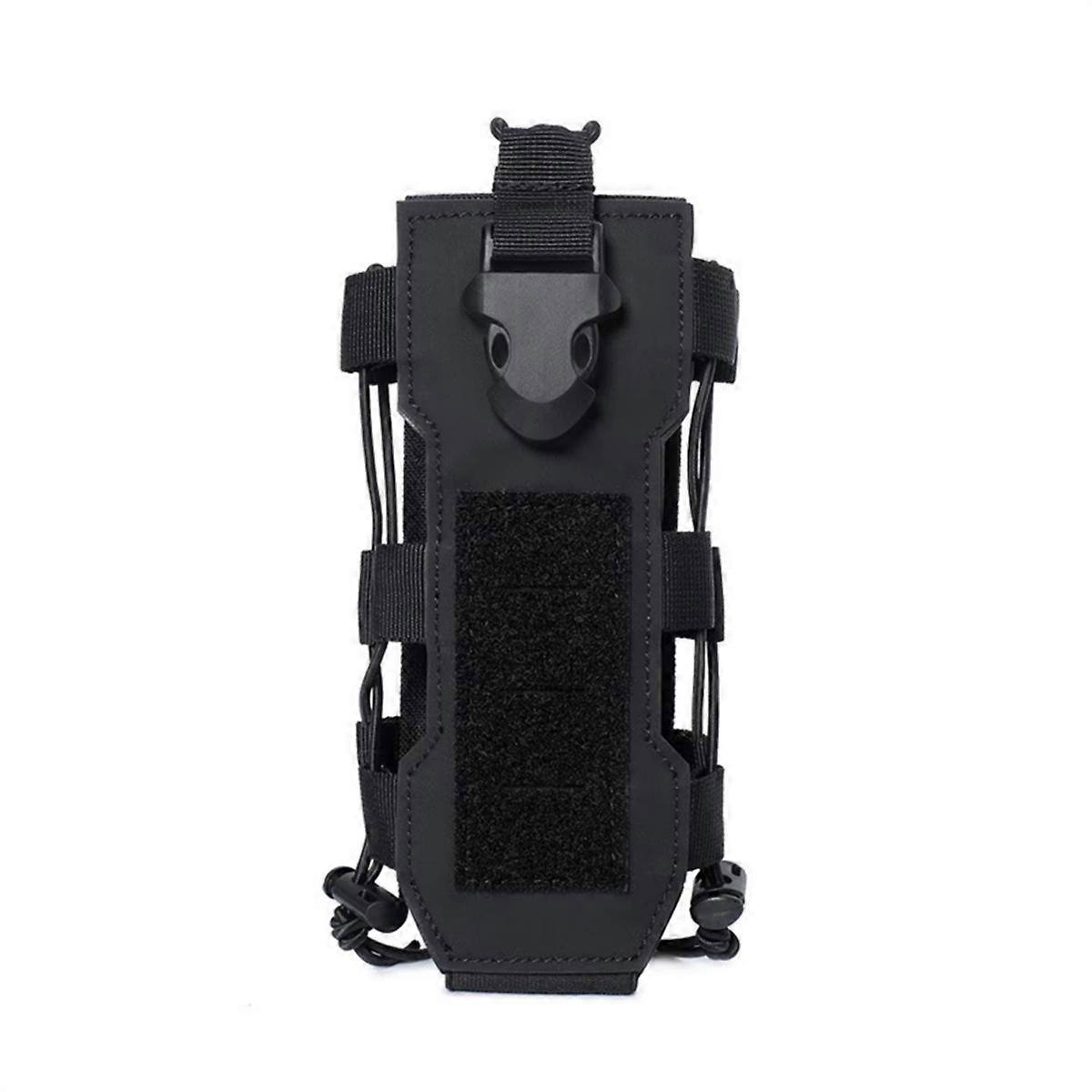 Molle Water Bottle Pouch, Outdoor Camping Drawstring Kettle Holder Carrier with Adjustable Strap,Id