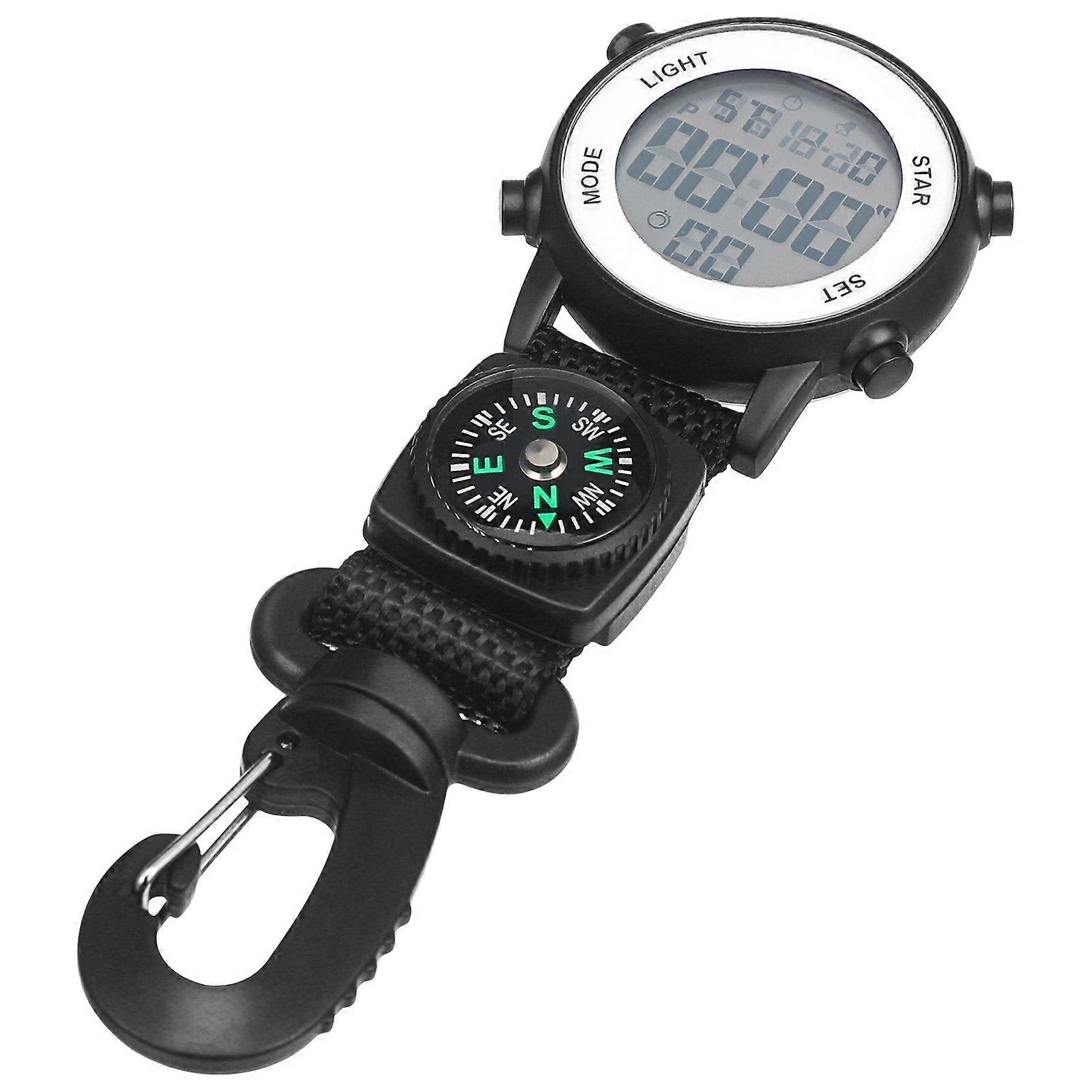Here's a refined product description for a **backpacking watch with a strap clip design**, suitable for outdoor activities:
### **Durable