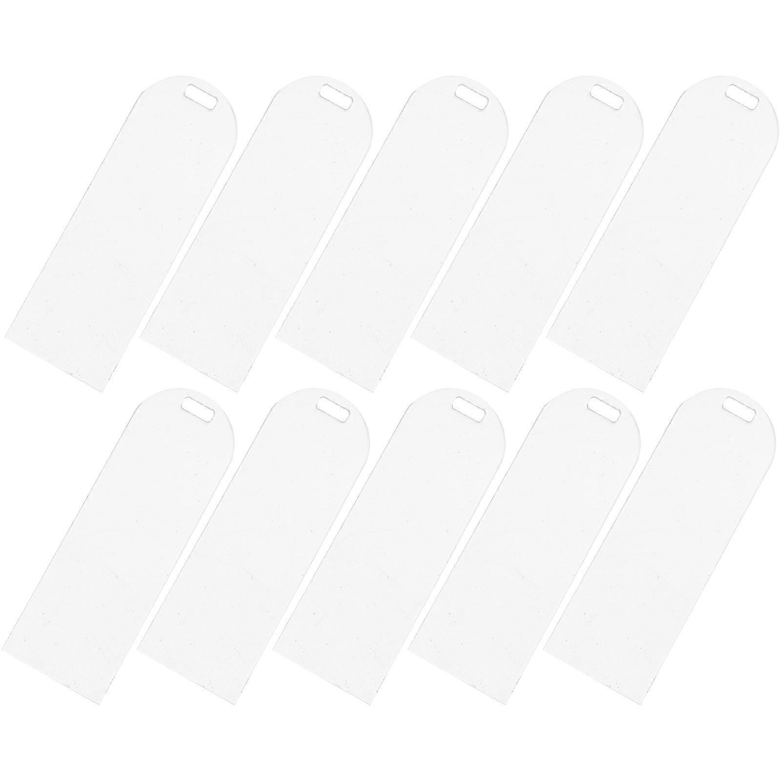 Clear Acrylic Bookmarks 10pcs – Blank DIY Craft Supplies for Creative Projects and Students