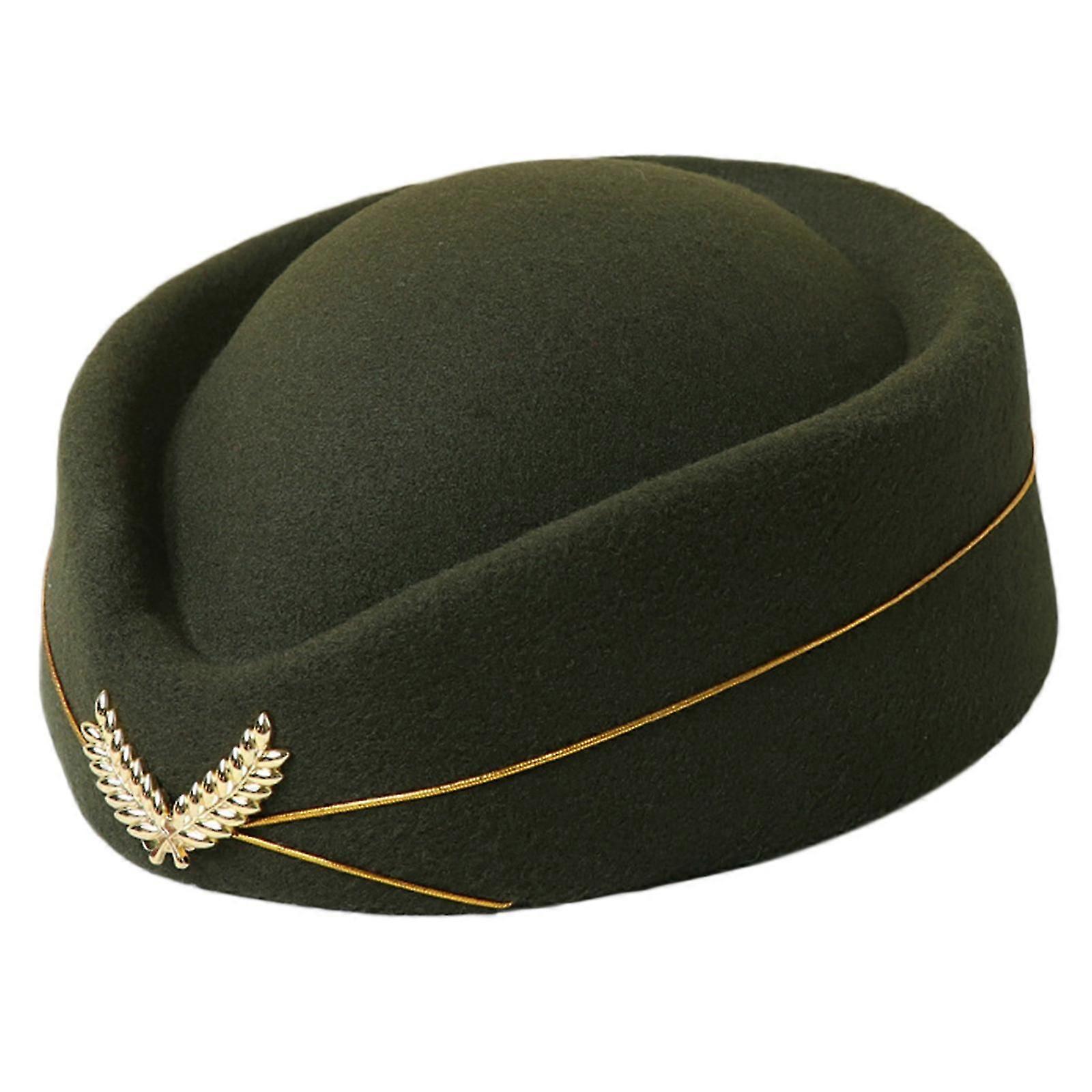 Hava Hostesleri Şapka Hostes Şapka Bere Şapka Kadın Resmi Üniforma Kapaklar Aksesuar Parti Şapkaları Kostüm Aksesuarları \n6 gül Kırmızı