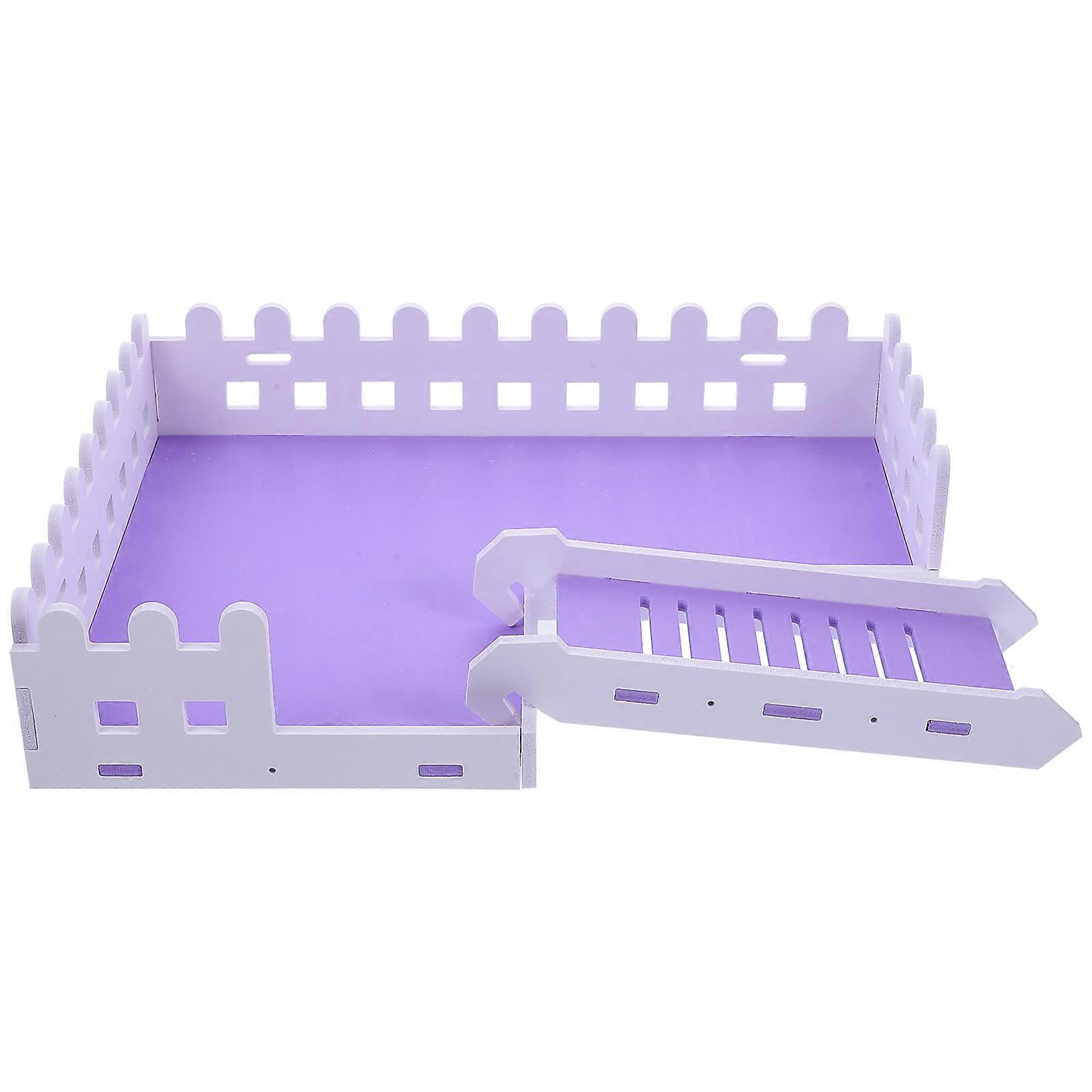 Small Animal Activity Toy Hamster Climbing Playground DIY Design Sturdy Wood Material Relieve Boredom And Stress 1 Set