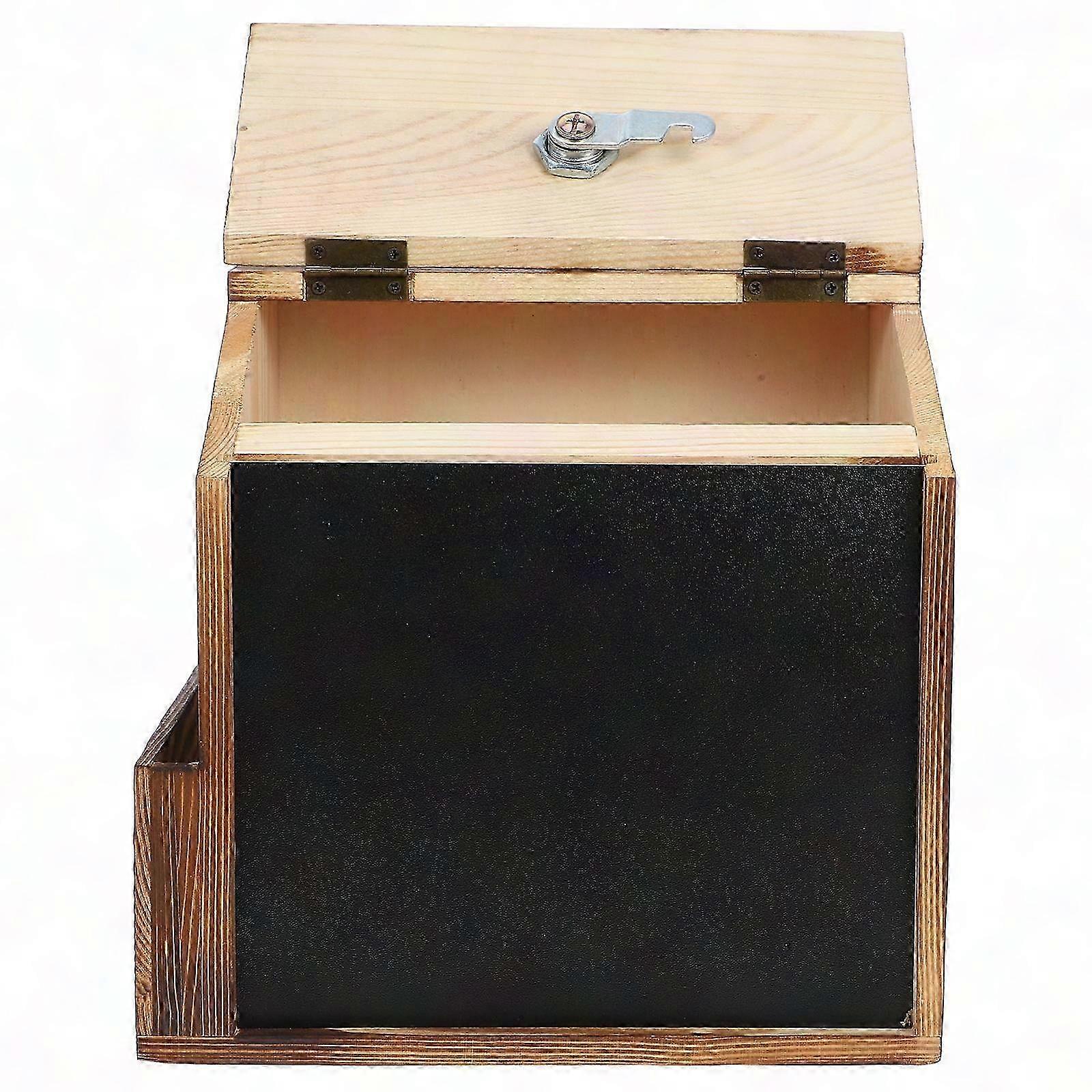 Durable Suggestion Box with Slot and Lock, Wall Mountable for Easy Access
