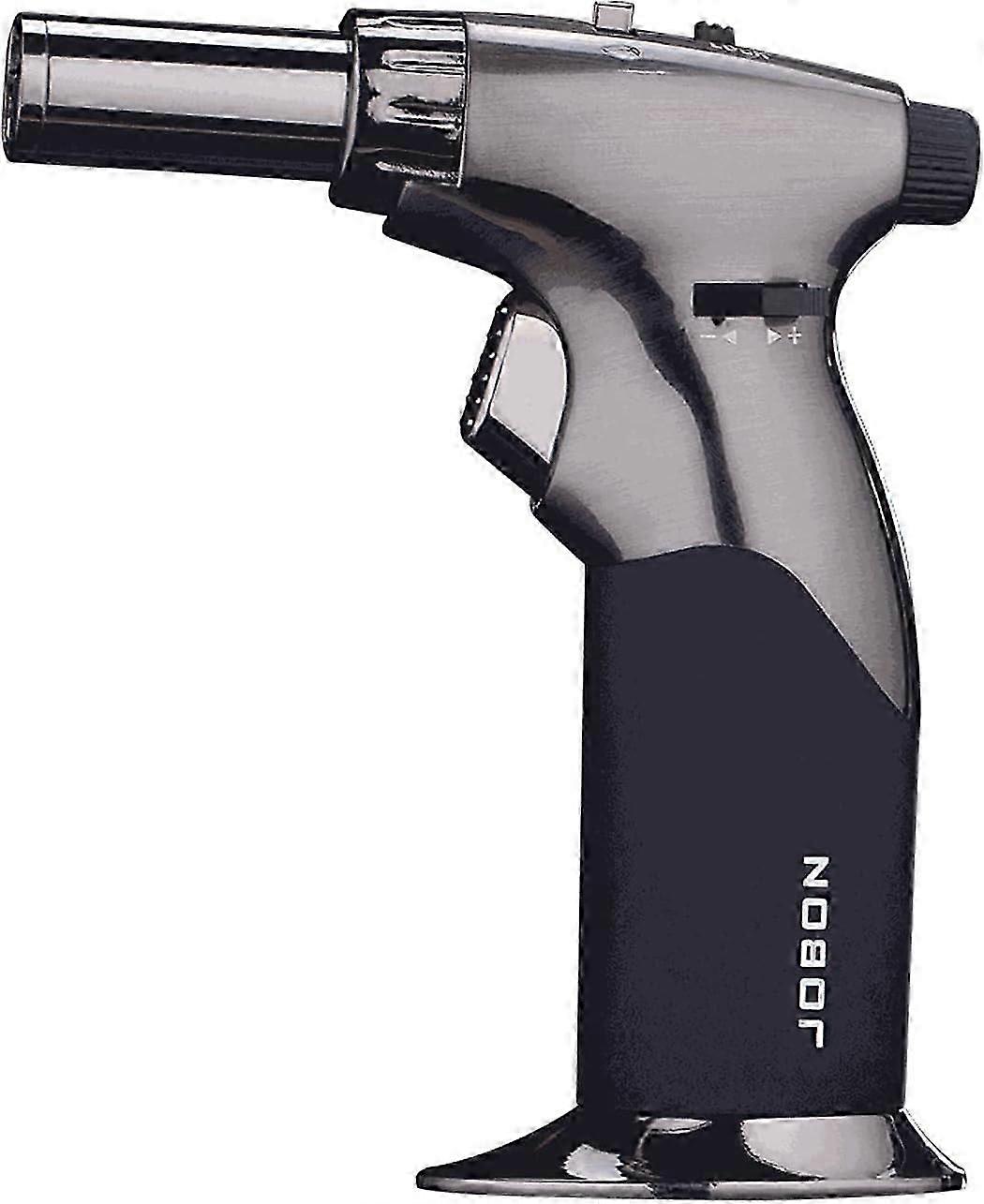 Torch Lighter, Double Flames Refillable Culinary Lighter With Continuous Flame Lock And Adjustable Flame For Kitchen, Bbq, Baking, Creme Brulee (butan