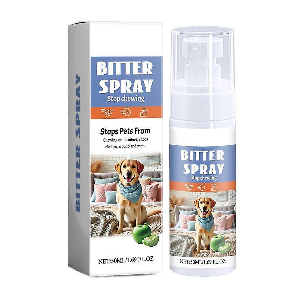 Pet Anti Chew Spray Σταματά Δάγκωμα Μάσημα Πικρό Μήλο 100% Φυσικό 50Ml