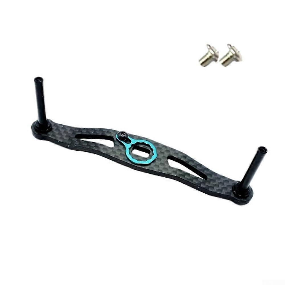 Carbon fiber paddle handle for DAIWA baitcasting reels (blue)
