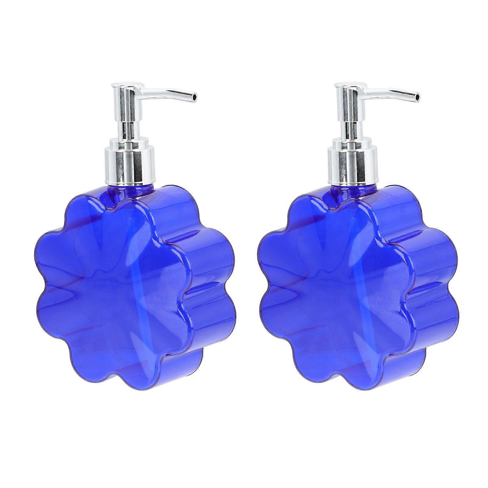 Acrylic Flower Shape Soap Liquid Bottle for Storage Refillable Press Style Subpacking Bottle