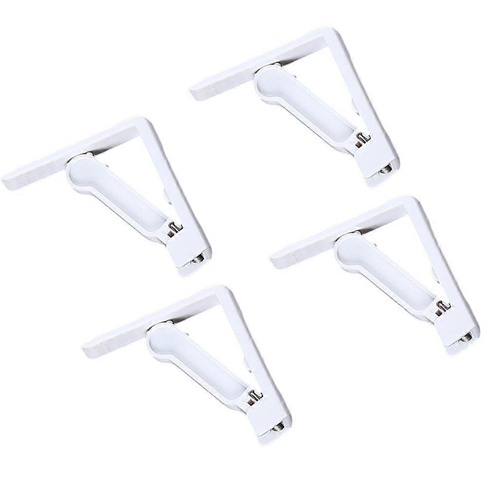 4pcs Table Cloth Clips White Secure Table Covers for Dining, Party Tables