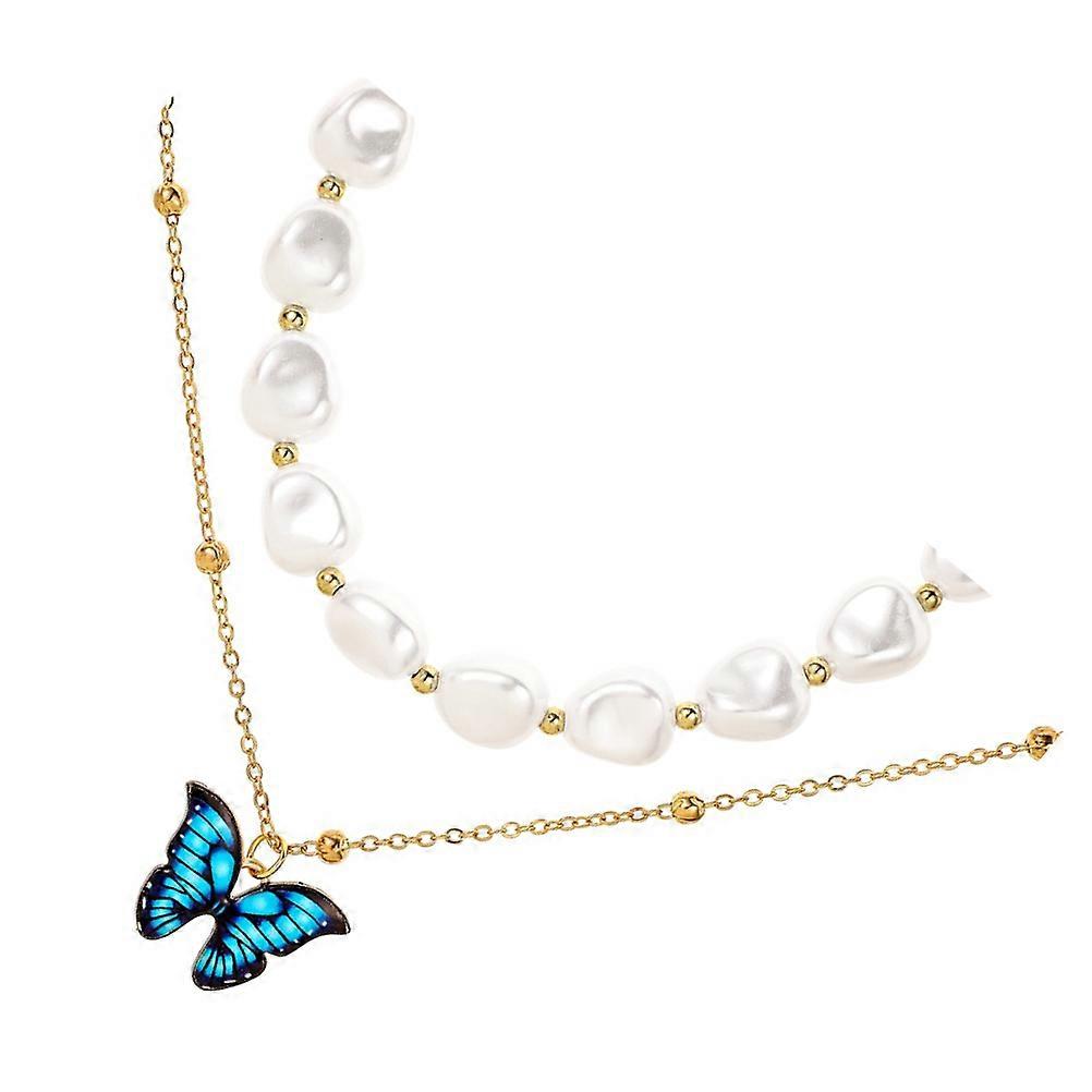 Women Necklace with Pearl and Alloy Material Assorted Color Beautiful Luster and Durable Use