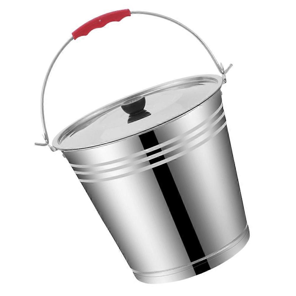 Stainless Steel Ice Bucket for Storage Use Design with Handle 1 Set