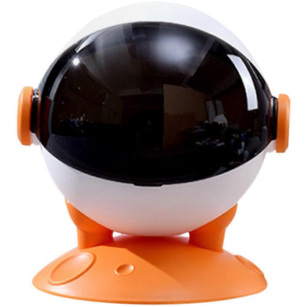 Cartoon Garbage Storage Bucket Desktop Trash Can with Lid Astronaut Trash Bin