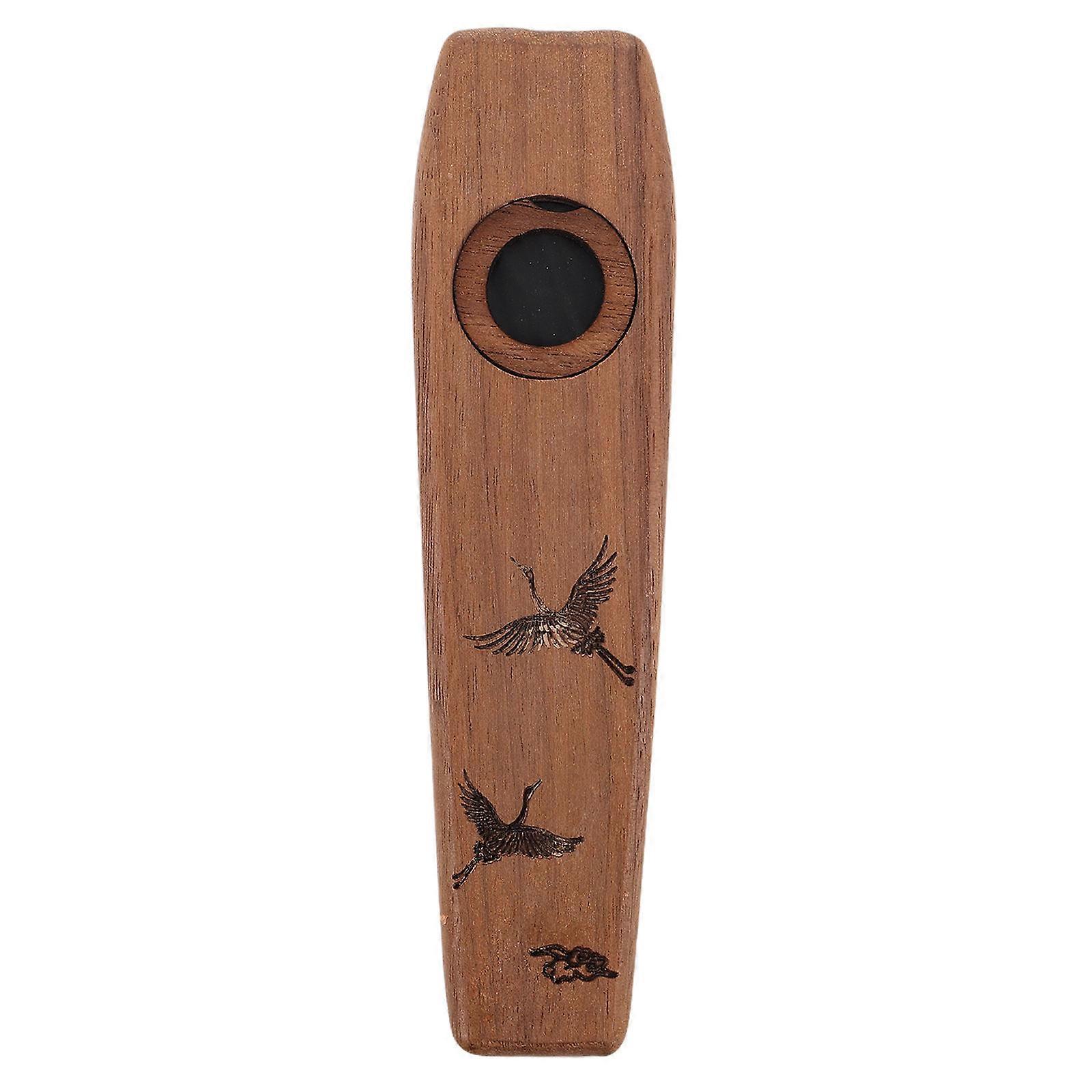 Kazoo للموسيقى خشبي صلب Kazoo سهل اللعب مثالي لكل من الموسيقيين المبتدئين والمحترفين 1Pack