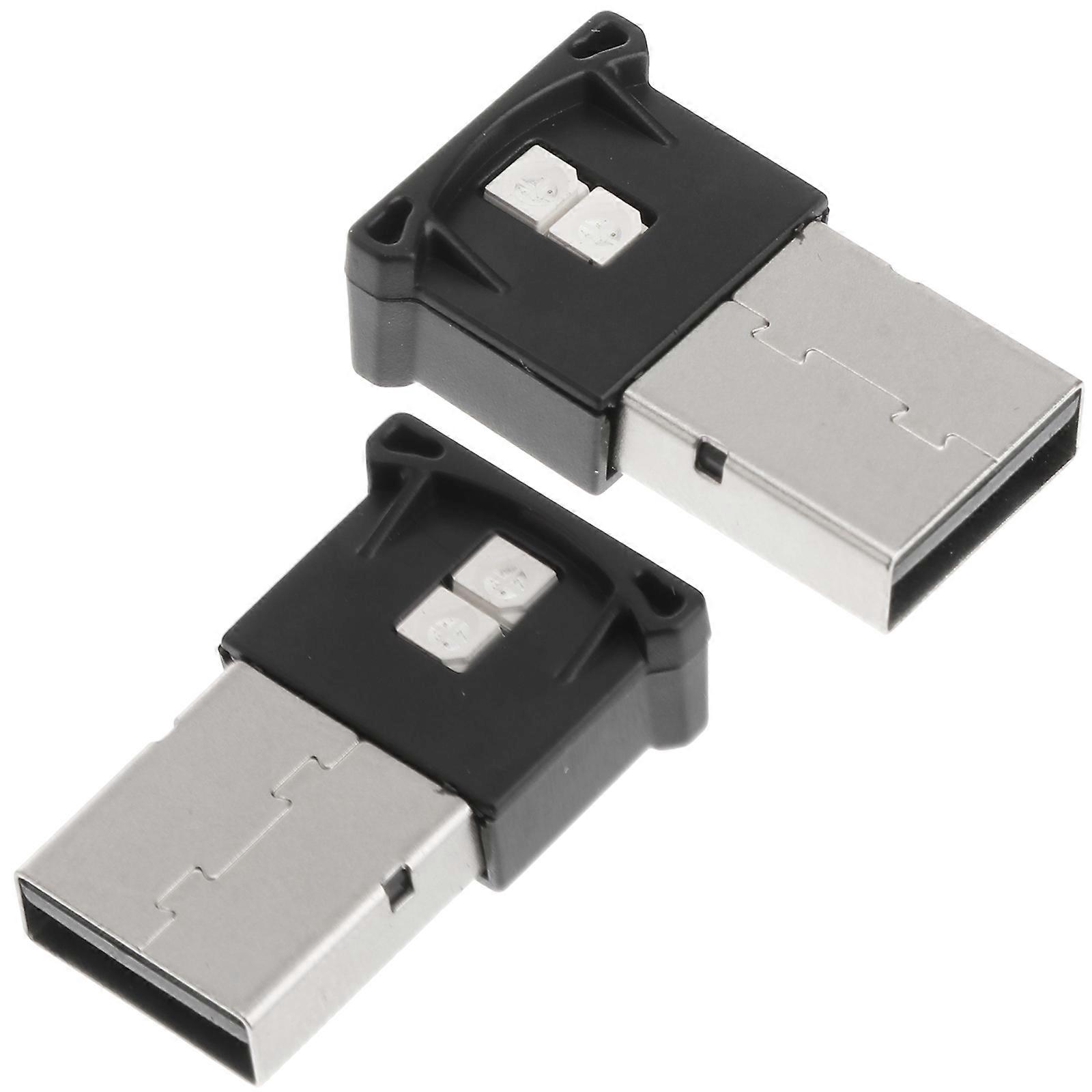 Mini Usb Night Light 7-Color Options Adjustable Brightness For Indoor Lighting 2Pcs