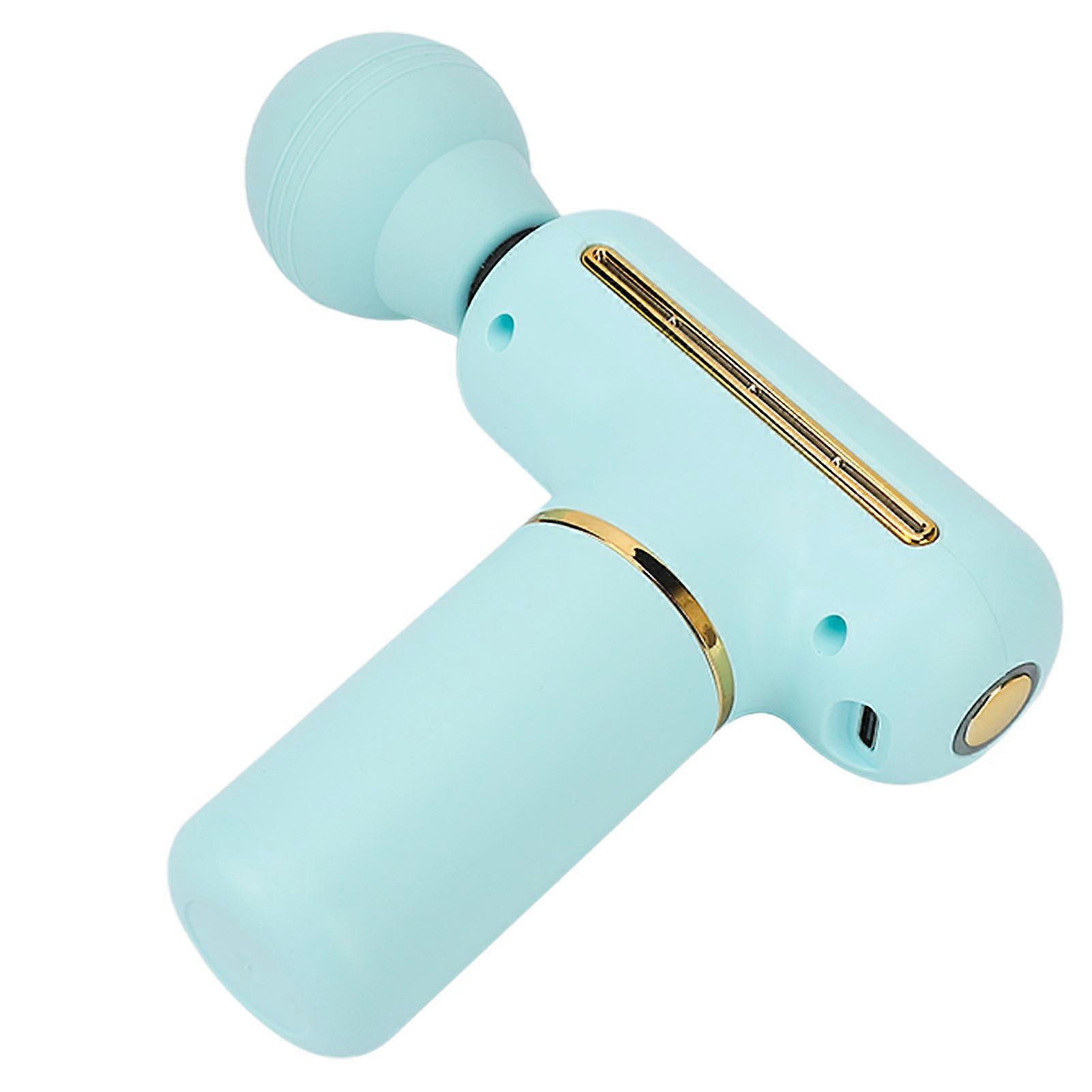 Mini Muscle Percussion Massager Deep Relaxation Portable Handheld 4 Speed Vibration Body Massage Machine for Athletes Blue 