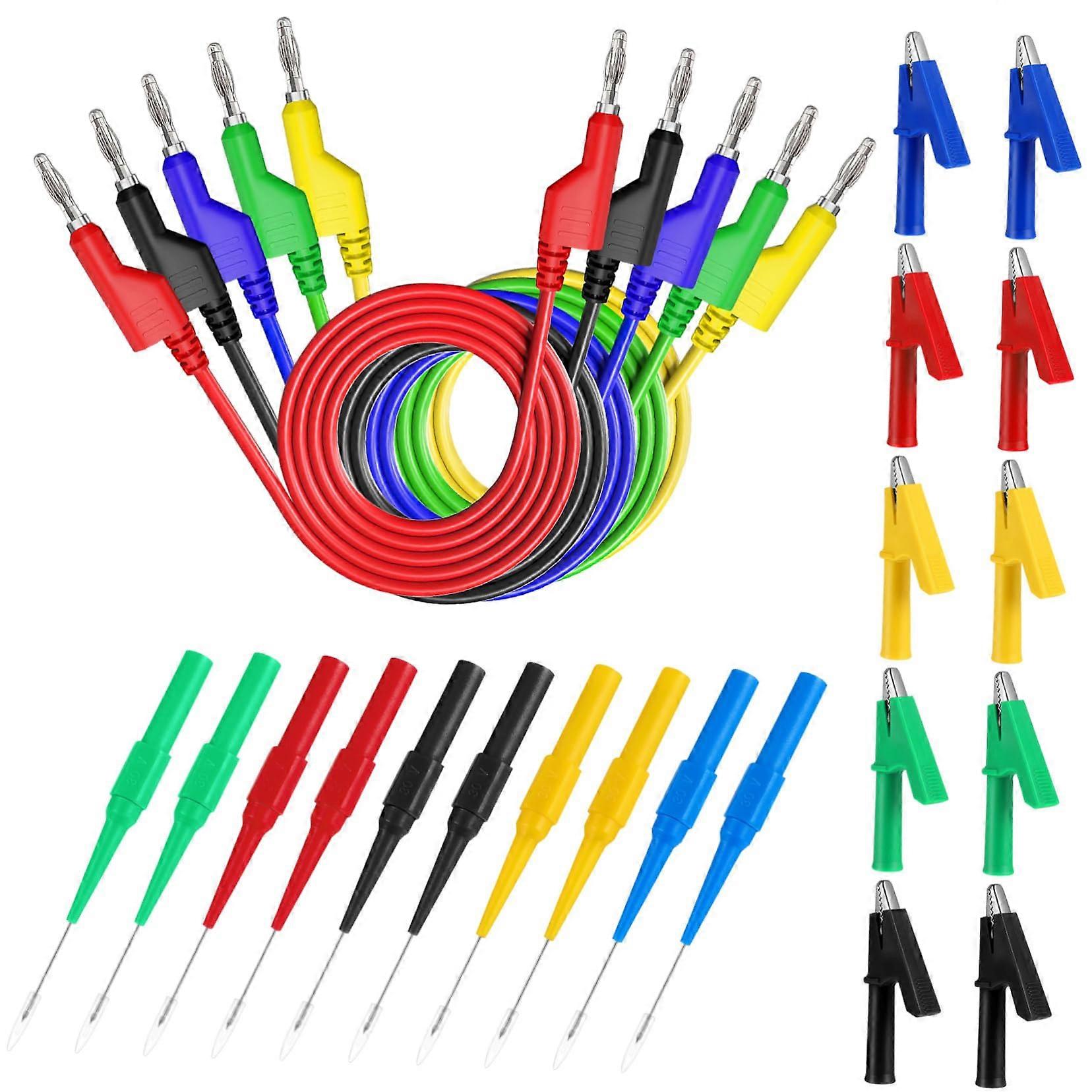 Electrical Test Tools Kit with Test Lead Terminals, Multimeter Accessories for Electrical Testing and Money Cabinet Use