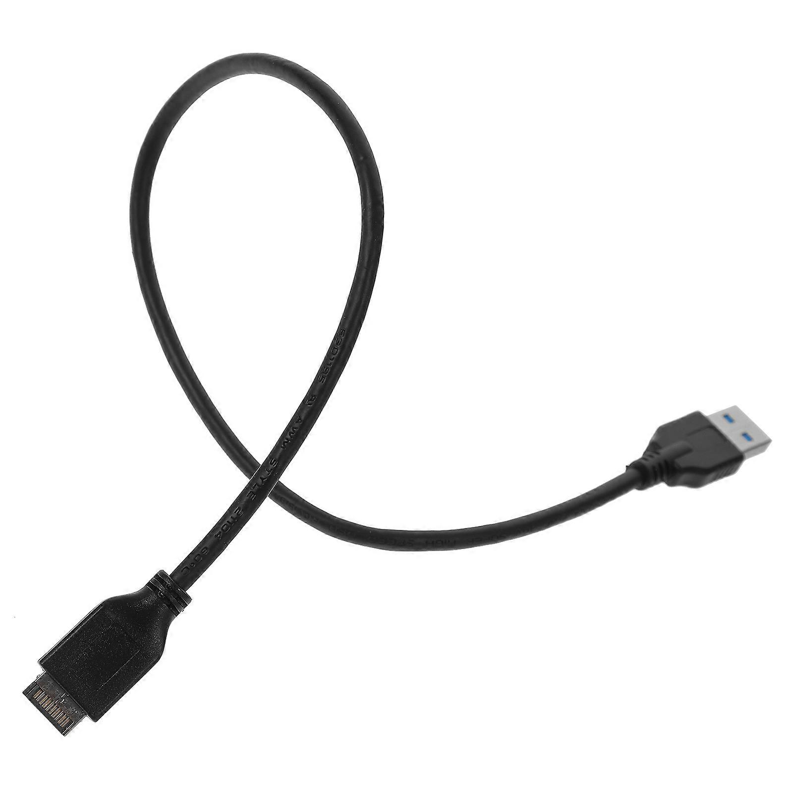 Usb Extender Cable Data Transfer Extended Length For External Hard Drives Black Copper Material 1Pack