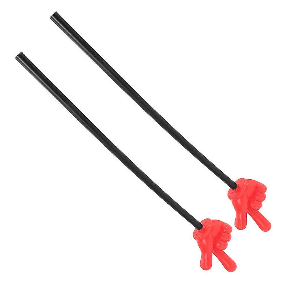 2pcs Finger Gesture Rods Teaching Pointers & Party Cheering Sticks for Classroom, Weddings & Prank Games