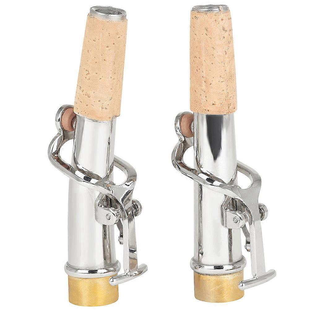 2pcs Sturdy Copper Soprano Saxophone Flute Head Accessory
