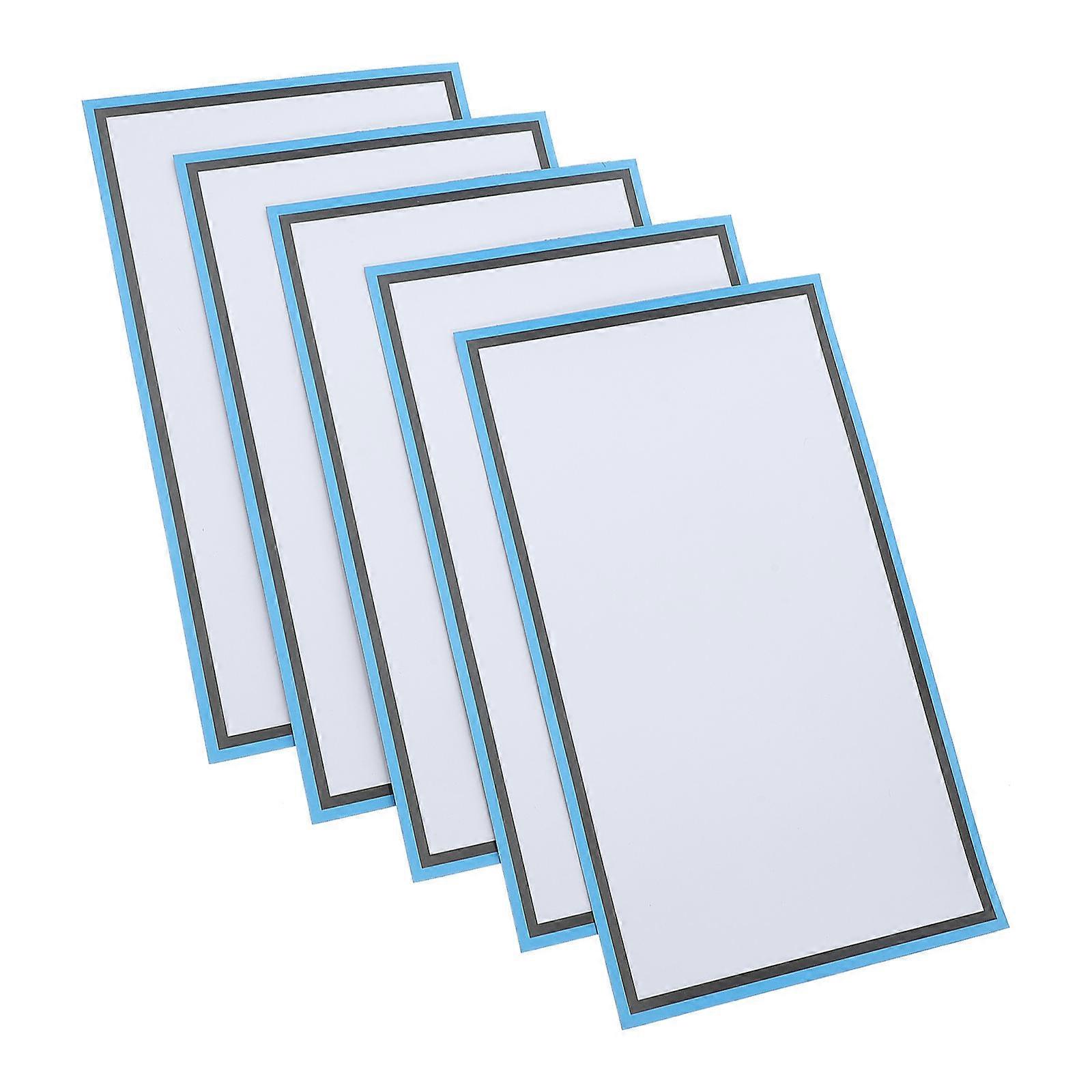 Dry Erase Magnetic Board Note Recording Reusable Rectangular Shape White Design 25.00X14.50X0.10CM 5Pcs