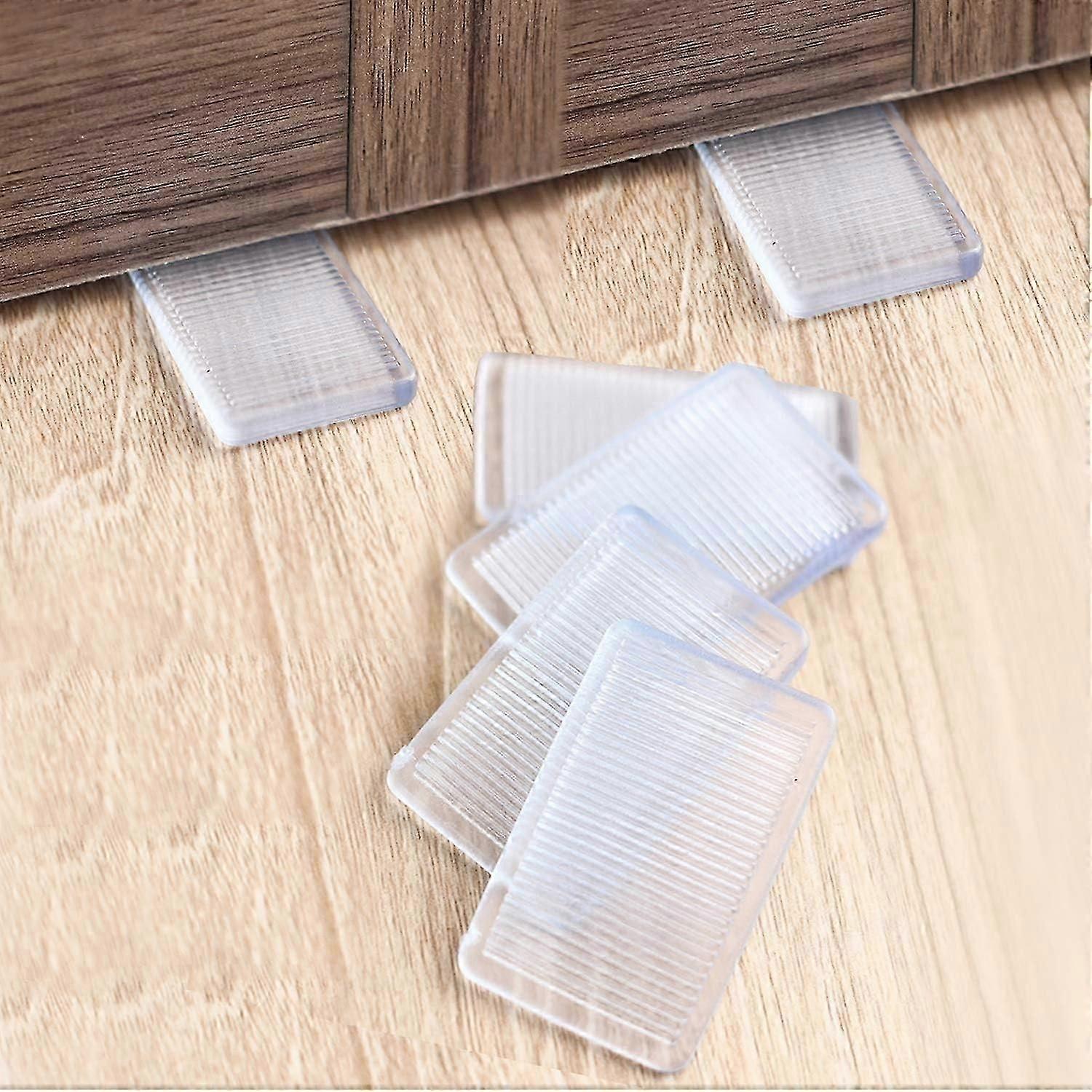 8 Pcs Clear Plastic Table Shims - Level Wedges