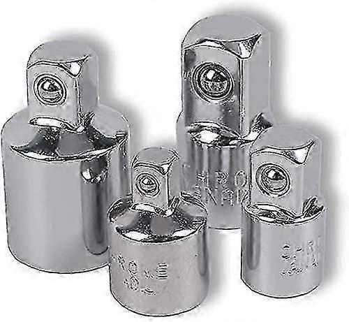 4pcs Ratchet Adapter Ratchet Socket Adapter 1/2 To 3/8-3/8 To 1/2-1/4 To 3/8-3/8 To 1/4 Socket Reducer For Sockets And Bits
