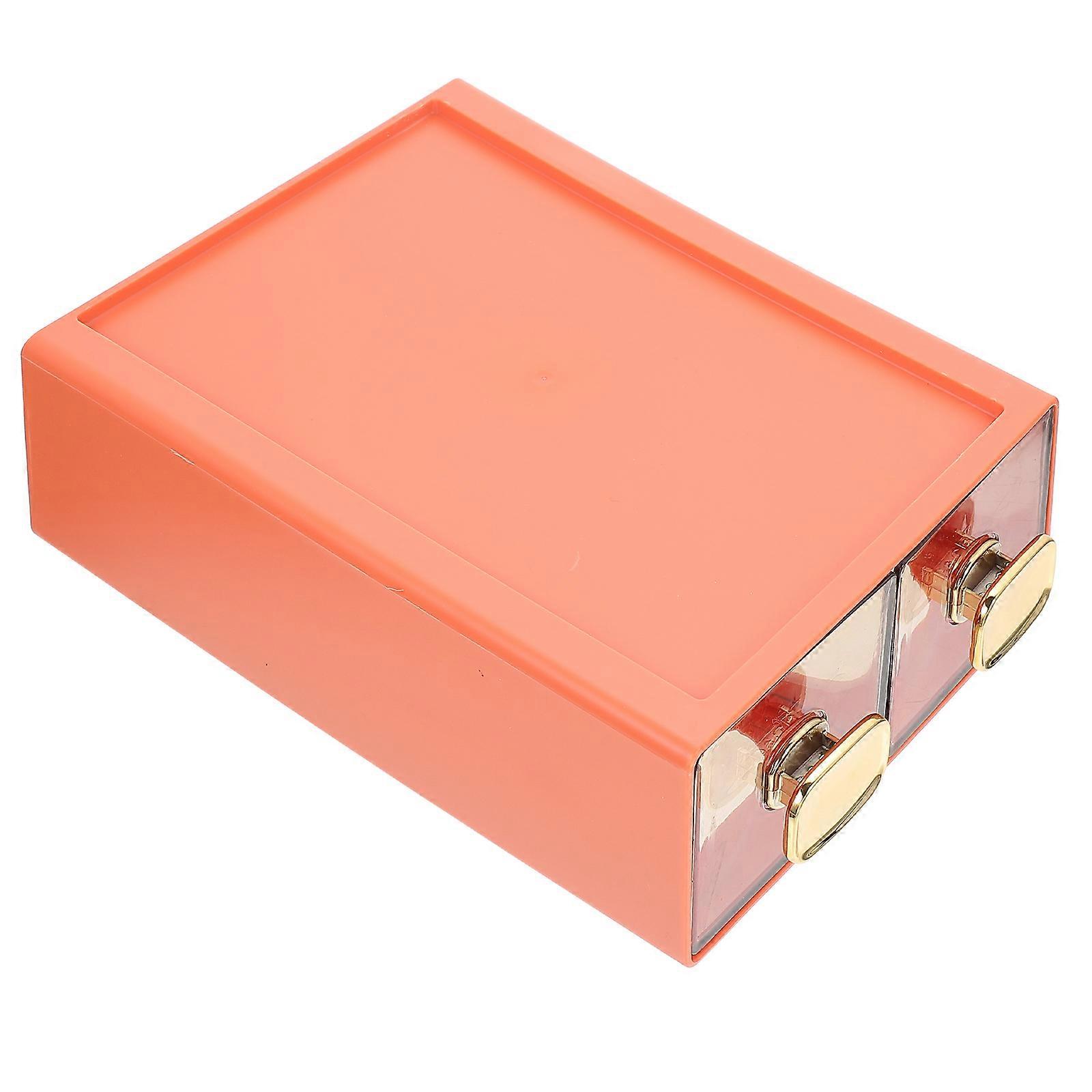 Cosmetics Organizer Box Drawer Type Storage Box Dustproof Stationery Drawers 23X16.5X7CM 1Pack