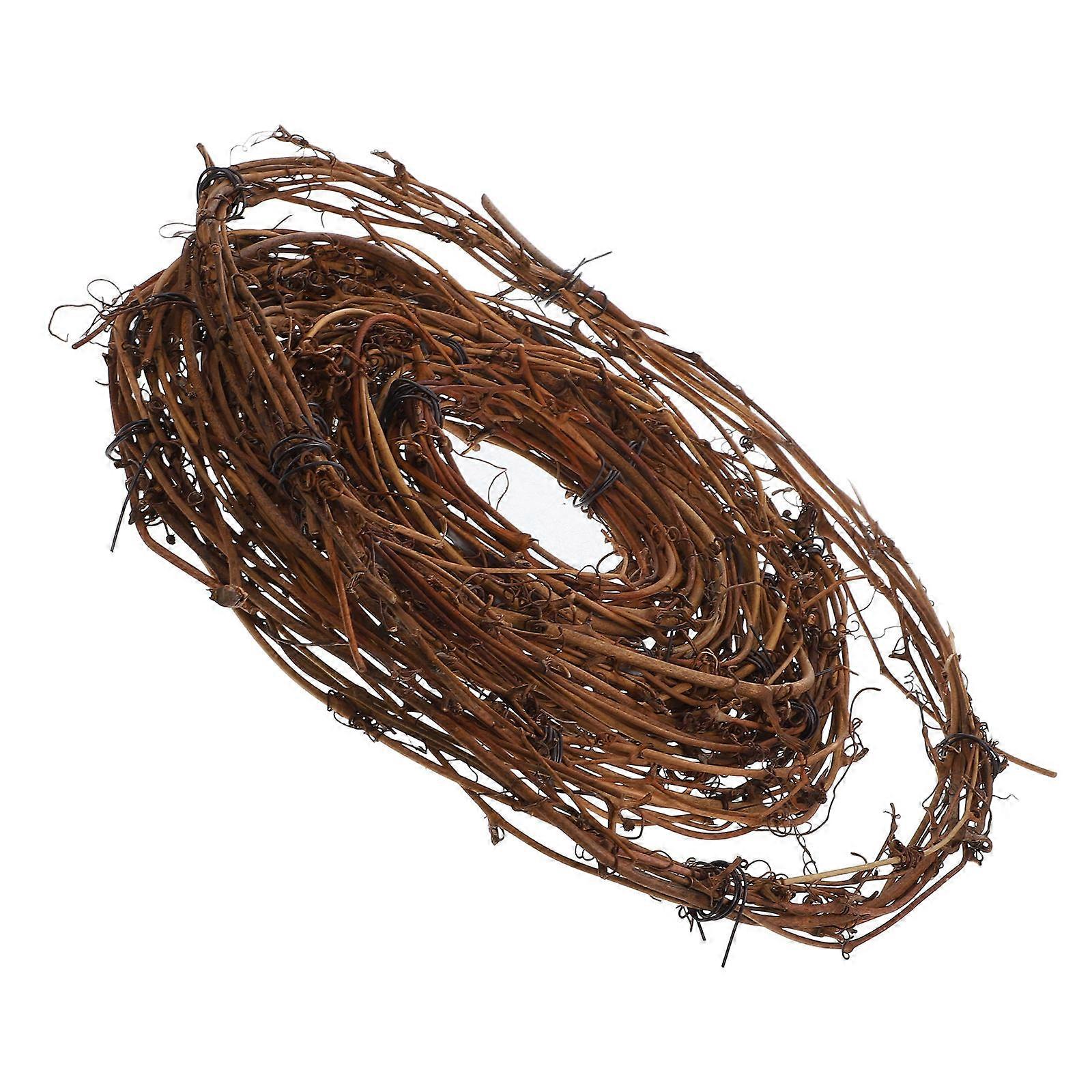 Natural Rattan Wreath Base for DIY Crafts – Sturdy, Reusable, Easy to Install for Door Decor, Weddings, Christmas, and Seasonal Decorations