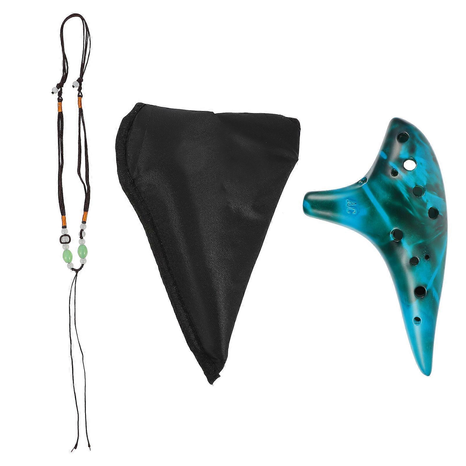 Alto Ocarina Instrument For Beginner And Professional Performer 1 Set Simple Design Music Practice 19X10.5X4.5CM