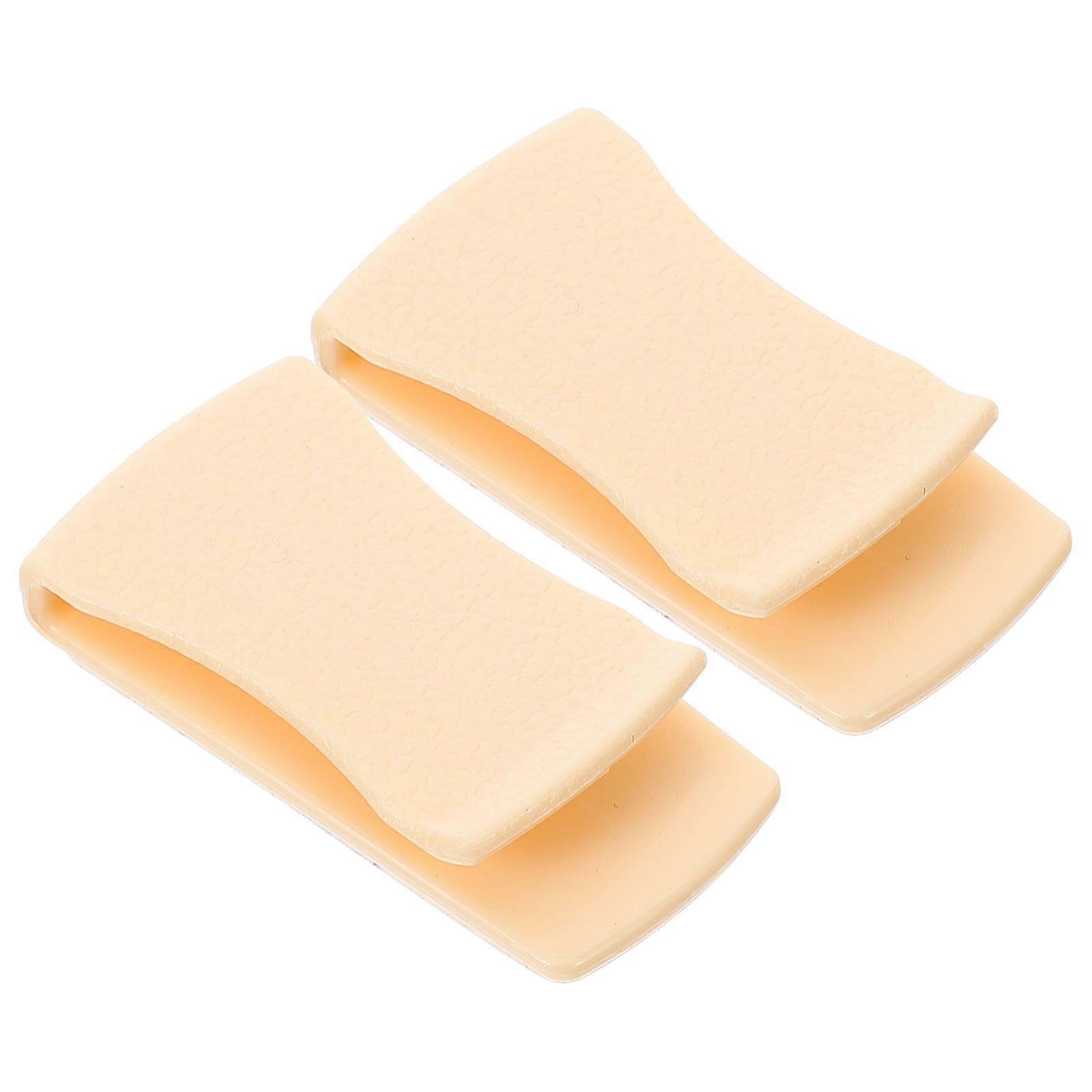 Hemoton 1 Pair Adhesive Card Clips for Storage Holder Clip with Vehicle Hooks as Car Organizer Hooks