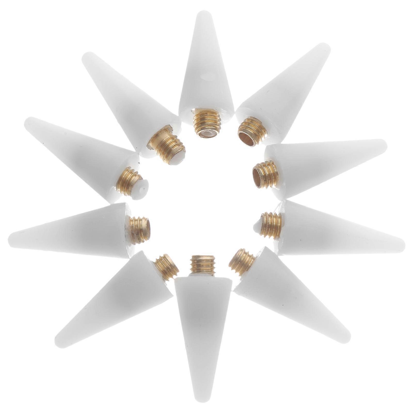 Wax Tipped Pen 10Pack For Nail Professional Salon Users White Color Dual Head Decoration Tools