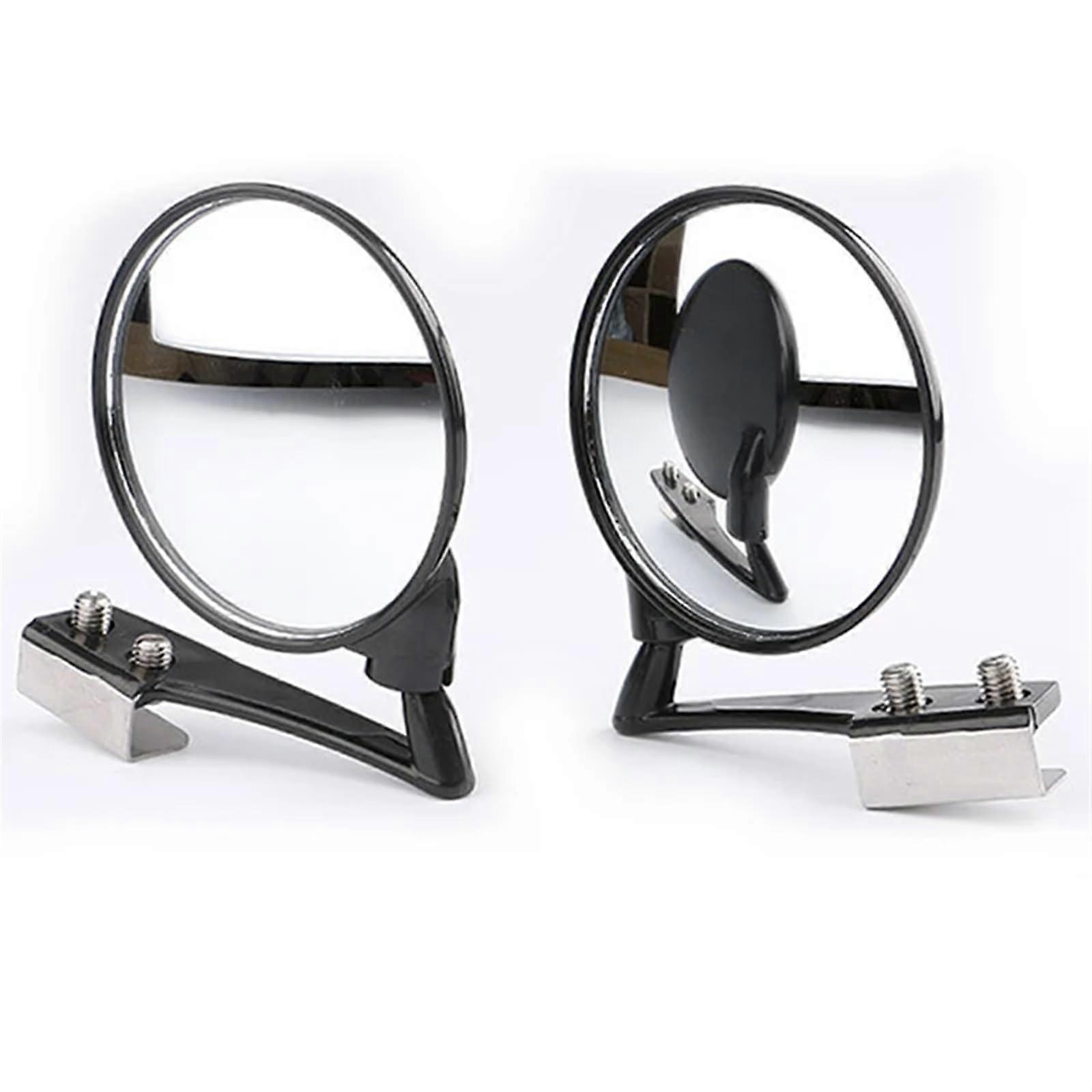 1 set with 2 blind spot mirrors, side convex mirrors, round wideangle rearview mirrors