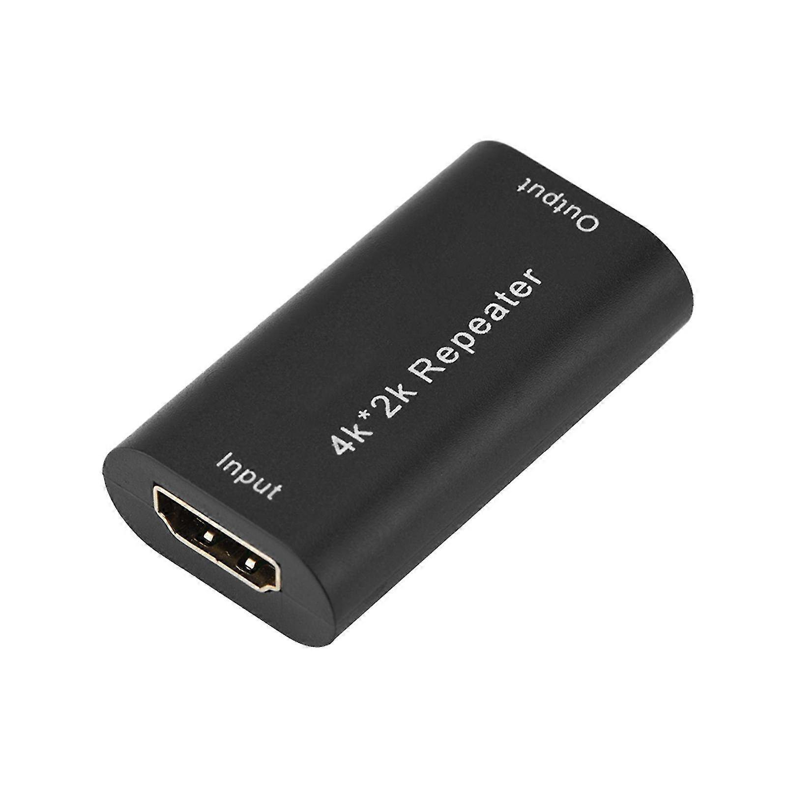 1080P HDMI Repeater Extender & Booster Adapter - 3D Signal Support for HDTV, Up to 40M Range, Black