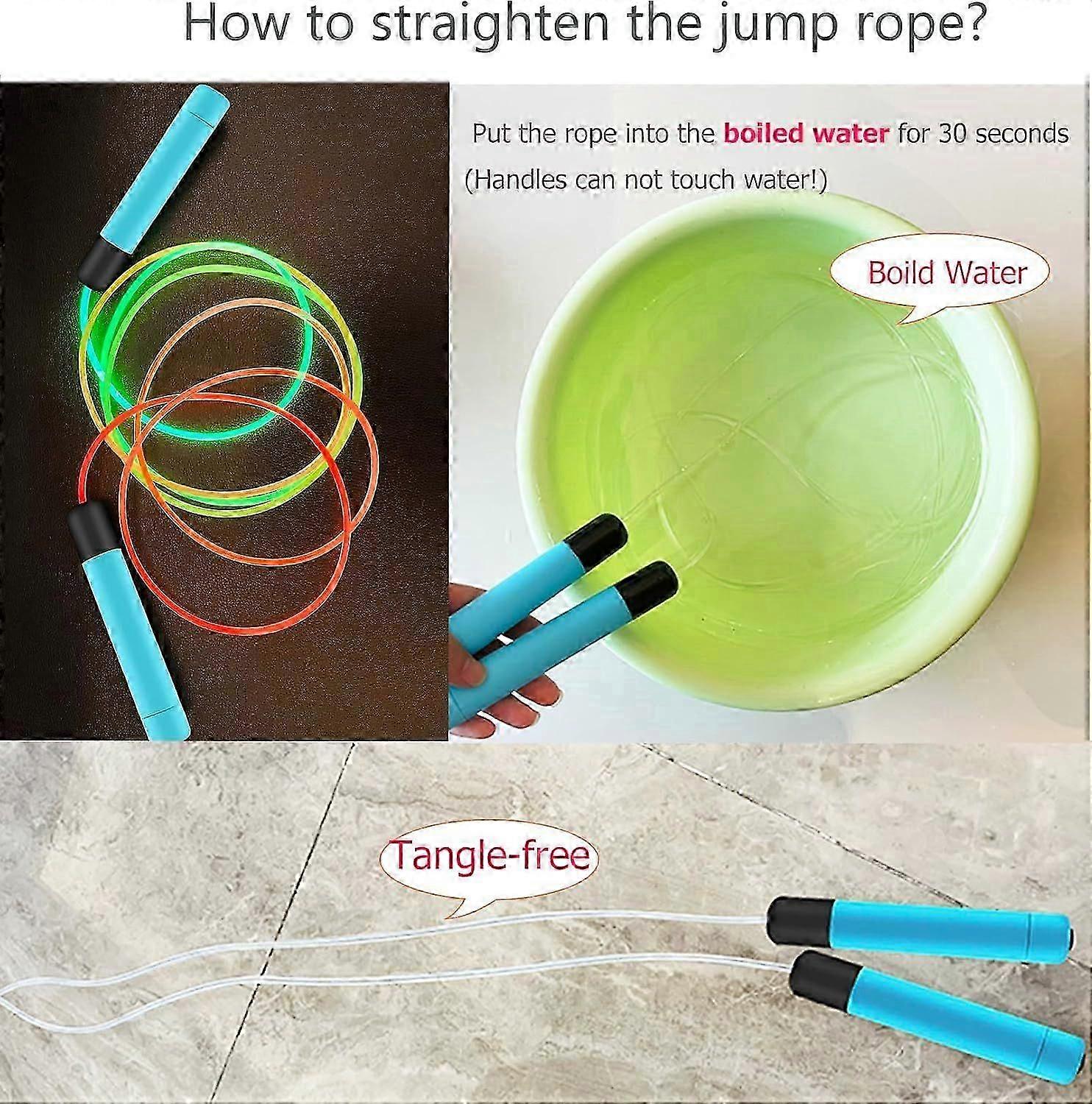 LED Light Up Skipping Rope for Kids Boys Girls, Luminous Skipping Rope ...