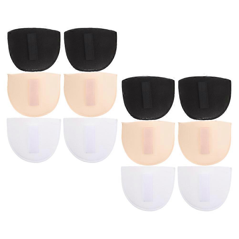 6 Pairs Removable Thick Sponge Shoulder Pads for Women – Slip Inserts for Business Suits, Formal Events, and Office Wear with Easy Installation and